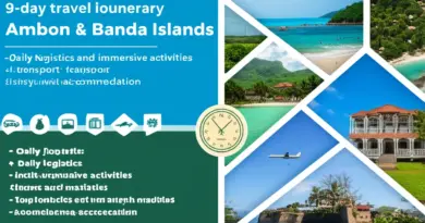 Day-by-day 9-day itinerary: practical logistics, suggested activities in Ambon and Banda Islands, transport, accommodations, and time allocation for immersive experiences