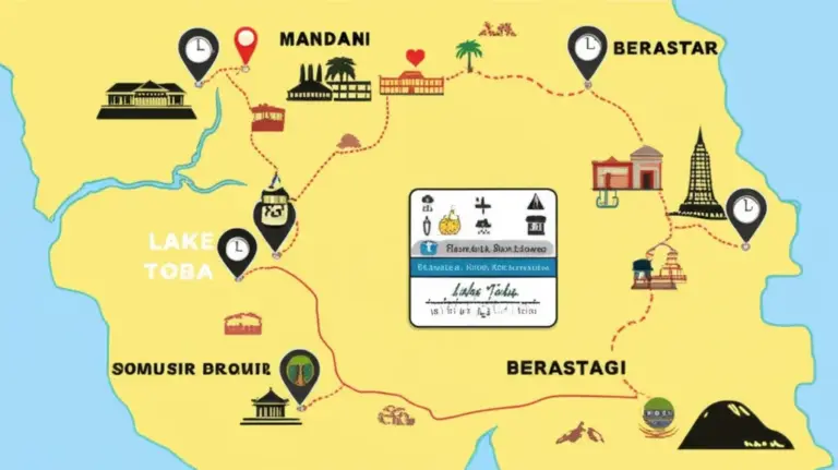 Day-by-day itinerary: must-see sights, suggested timings, and overnight stays in Medan, Berastagi, Lake Toba and Samosir
