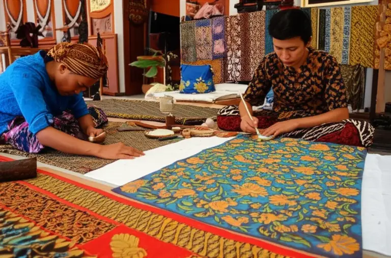 How do batik workshops at the Kraton teach traditional techniques, symbols, and local motifs?
