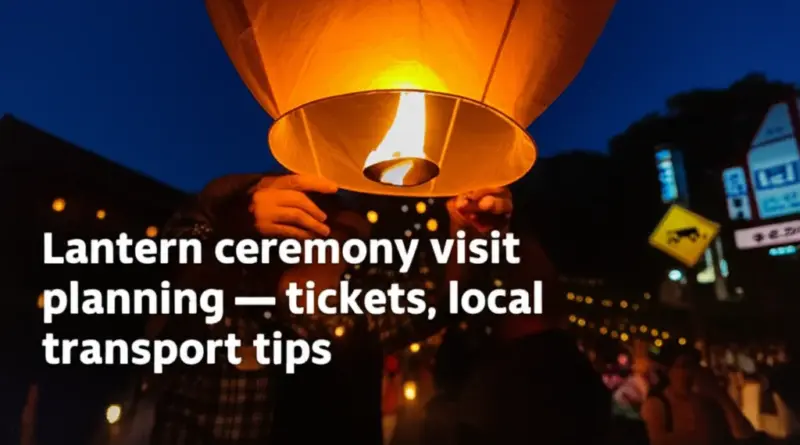 How to Plan Your Visit: Tickets, Best Viewing Spots, and Local Transport Tips for the Lantern Ceremony