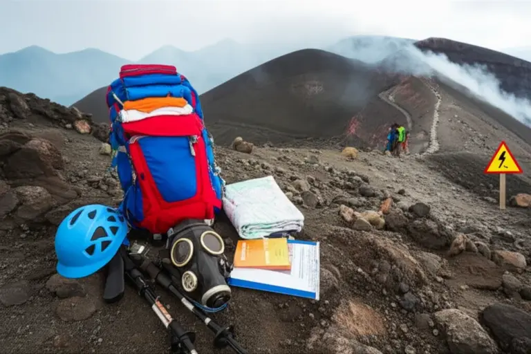 What to pack and prepare for crater hikes and extreme conditions: clothing, safety gear, permits, guides, and altitude/volcanic risk precautions