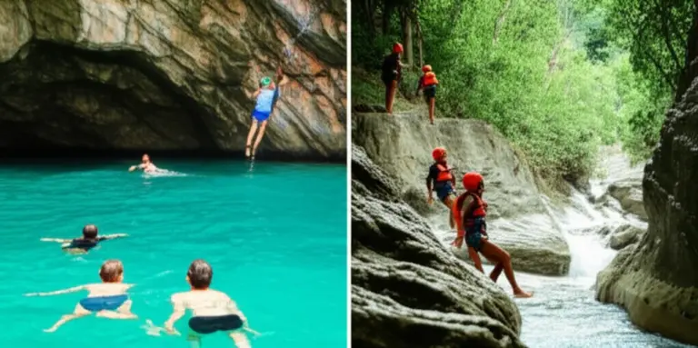 Activities and Adventure Levels: Swimming, Cliff Jumping, Canyoning, Trekking, and Family-Friendly Options in Pangandaran Area
