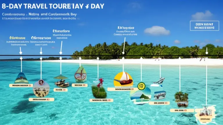 Day-by-Day 8-Day Detailed Itinerary — Flights, Transfers, Accommodation, Daily Activities, and Time Estimates for Biak, Nabire, and Cenderawasih Bay
