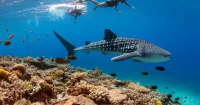 Marine Wildlife and Diving Highlights — Whale Sharks, Coral Reefs, Snorkeling & Diving Sites, and Responsible Wildlife Tourism Tips