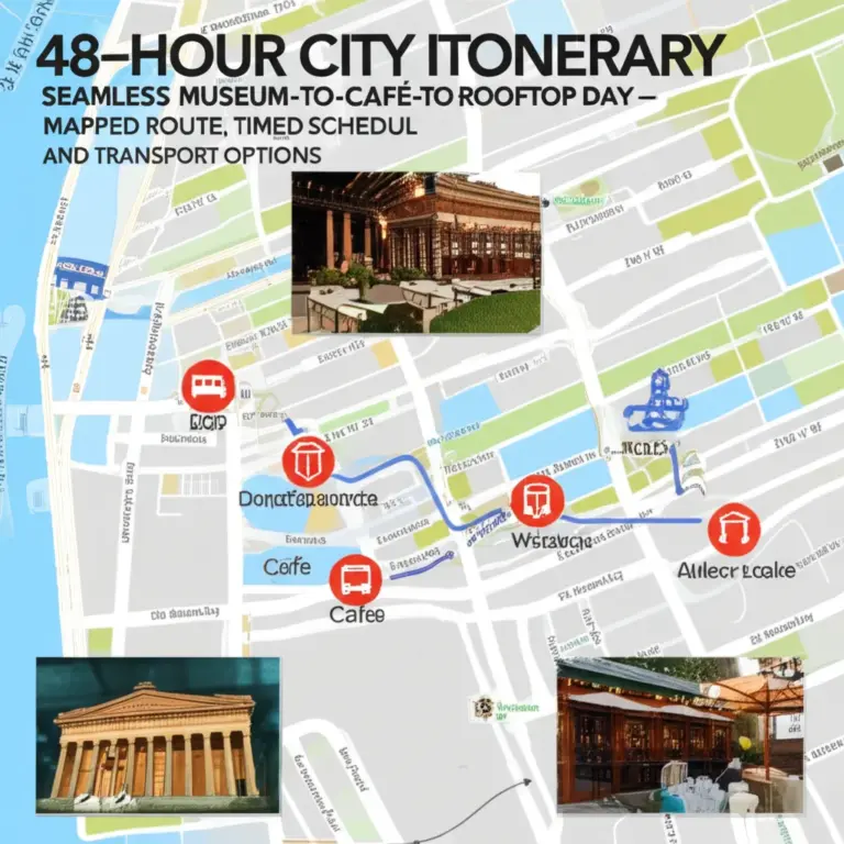 Optimizing Your 48-Hour Route — How to Plan Time, Transport Options, and Map a Seamless Museum-to-Café-to-Rooftop Day
