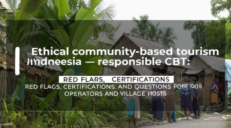 How to choose ethical CBT experiences in Indonesia — red flags, certifications, and questions to ask tour operators and village hosts