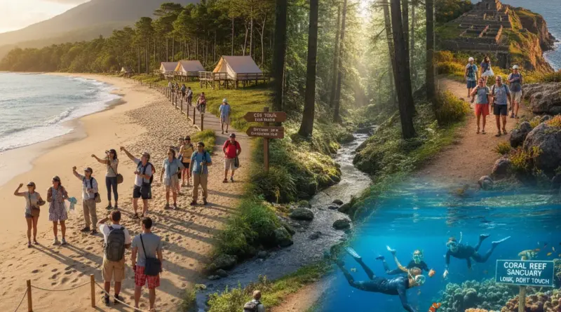Responsible activities and wildlife interactions: best practices for beaches, forests, reefs, and cultural sites