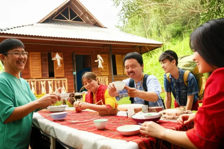 What a typical CBT itinerary looks like — examples of activities, homestays, meals, cultural exchange, and environmental practices