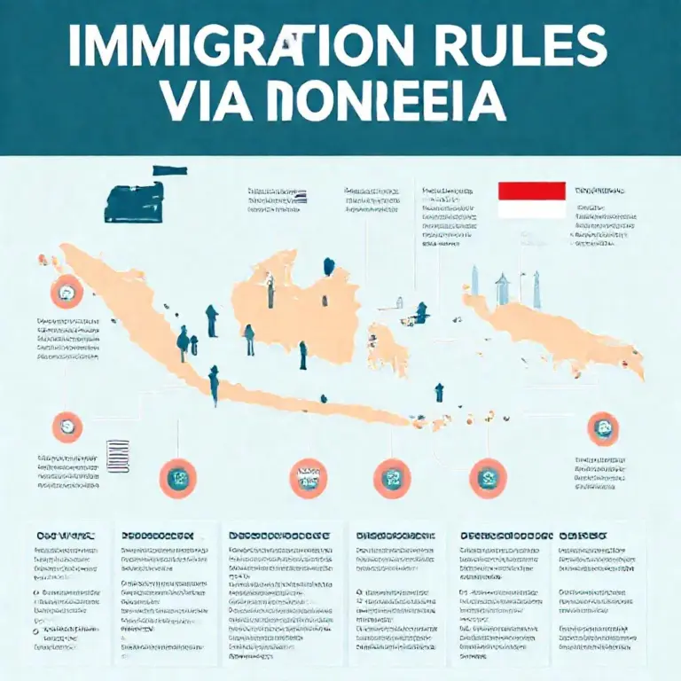 What are the entry, stay, and extension rules, including visa-on-arrival limitations, overstaying penalties, and how to extend or convert your visa in Indonesia?