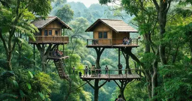 What to expect during treetop conservation stays — accommodation types, activities, wildlife encounters, and conservation practices