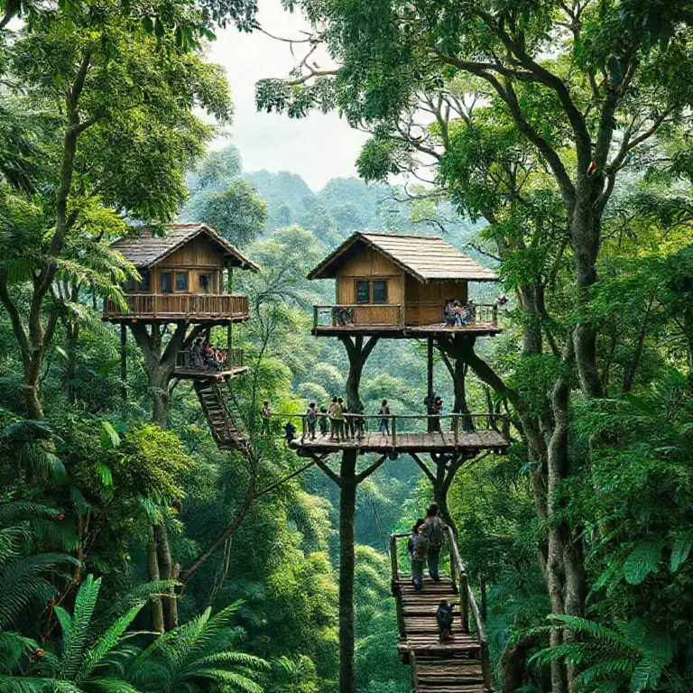 What to expect during treetop conservation stays — accommodation types, activities, wildlife encounters, and conservation practices