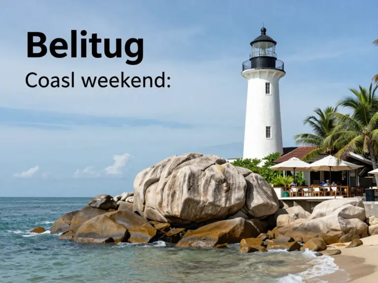 Belitung Weekend Itinerary: Explore Granite Boulders, Historic Lighthouses, and Charming Cafes