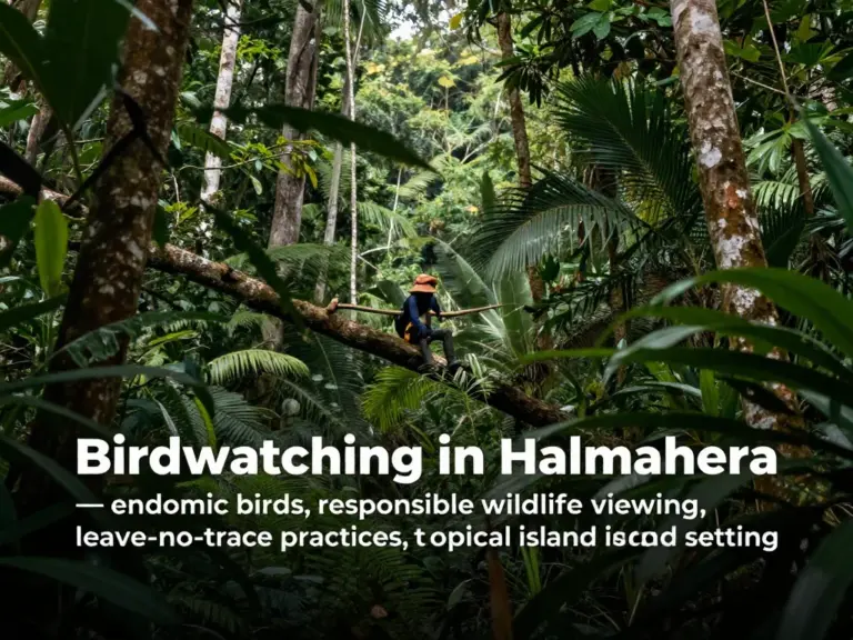 Birding in Halmahera: Endemic Species Guide and Leave No Trace Practices for Responsible Wildlife Watching