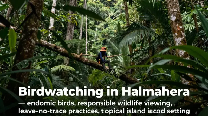 Birding in Halmahera: Endemic Species Guide and Leave No Trace Practices for Responsible Wildlife Watching