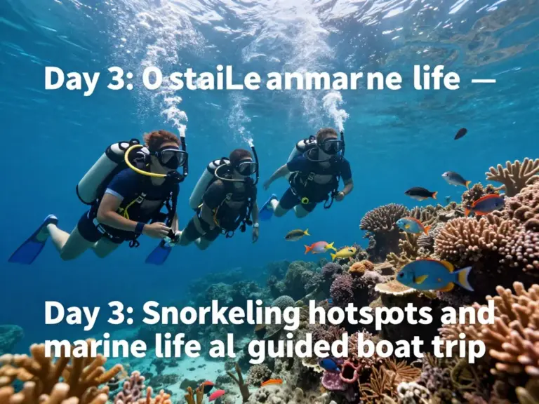 Day 3: Best snorkeling spots and marine life highlights — equipment, safety and guided trips