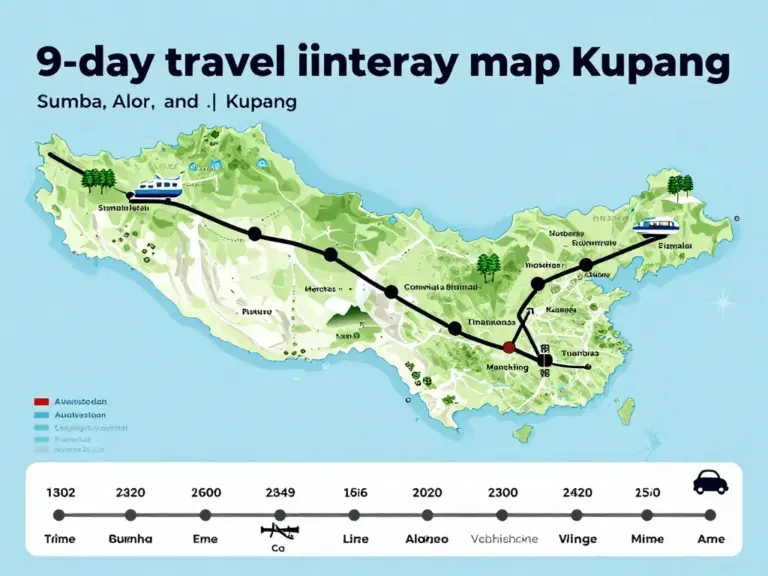 Day-by-Day 9-Day Itinerary: Detailed Route, Transport Options, Accommodation Suggestions, and Time Allocation for Sumba, Alor, and Kupang