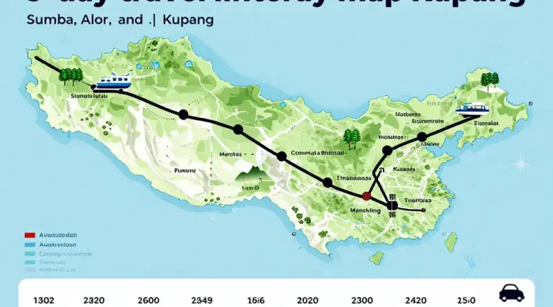 Day-by-Day 9-Day Itinerary: Detailed Route, Transport Options, Accommodation Suggestions, and Time Allocation for Sumba, Alor, and Kupang