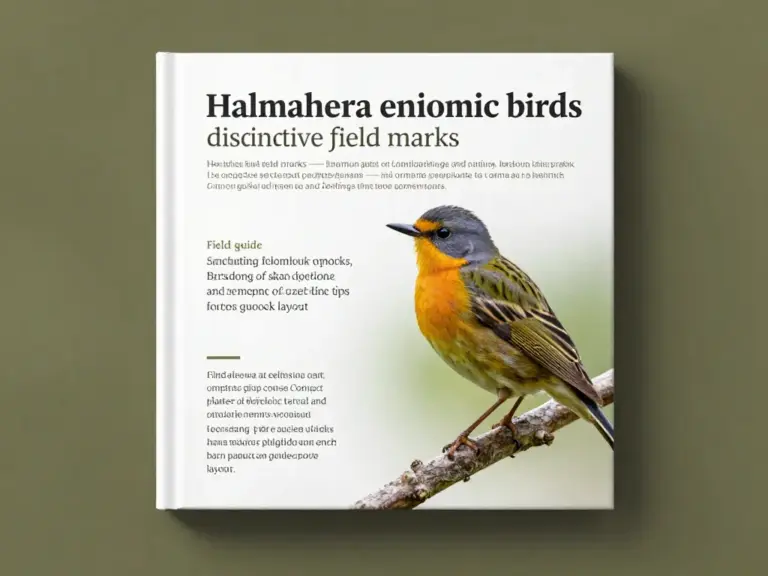 Essential Identification Tips for Halmahera Endemics: Field Marks, Vocalizations, and Recommended Guidebooks