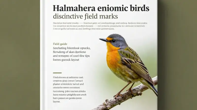 Essential Identification Tips for Halmahera Endemics: Field Marks, Vocalizations, and Recommended Guidebooks