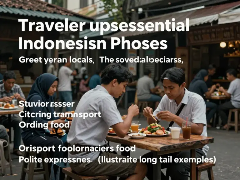 Essential Indonesian Phrases for Travelers: Greetings, Asking Directions, Transport, Ordering Food, and Polite Expressions (with Long-tail Examples)