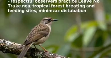 Ethical Birding and Leave No Trace Principles in Halmahera: Minimizing Disturbance to Breeding and Feeding Sites