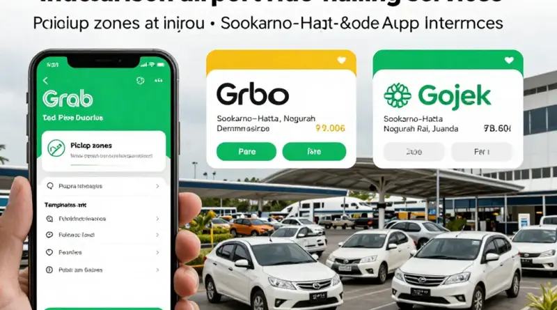 How airport ride-hailing works in Indonesia: comparing Grab vs Gojek services, fares, app features, and where they pick up at major airports (Soekarno–Hatta, Ngurah Rai, Juanda)