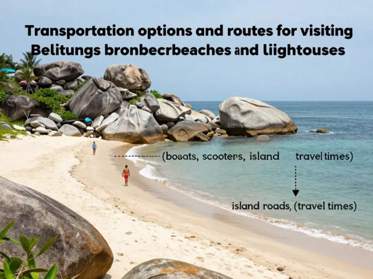 How to Get Around Belitung: Transportation Options, Time Estimates, and Route Tips for Visiting Boulders and Lighthouses
