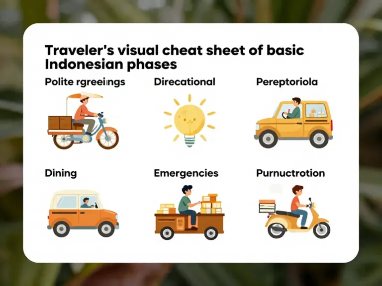 Learning Basic Indonesian Phrases: A Traveler’s Cheat Sheet — Quick Guide for Polite Greetings, Directions, Dining, Emergencies, and Pronunciation Tips