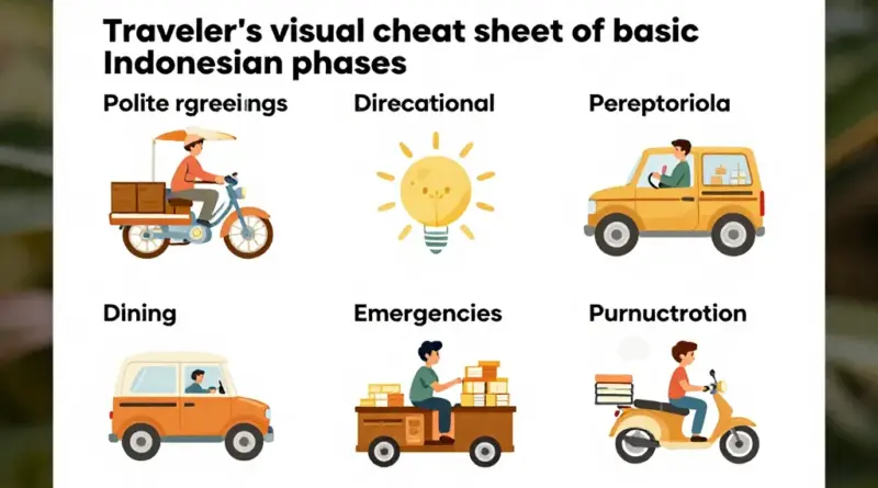 Learning Basic Indonesian Phrases: A Traveler’s Cheat Sheet — Quick Guide for Polite Greetings, Directions, Dining, Emergencies, and Pronunciation Tips