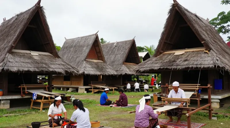 Overview of Sasak village history, cultural context, and the role of weaving in Lombok society