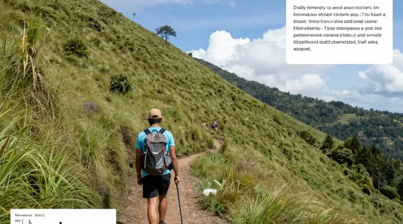 Step-by-Step Route Guide: Trailhead to Summit, Daily Itinerary, Elevation Profiles, and Campsites on the Kerinci Trek