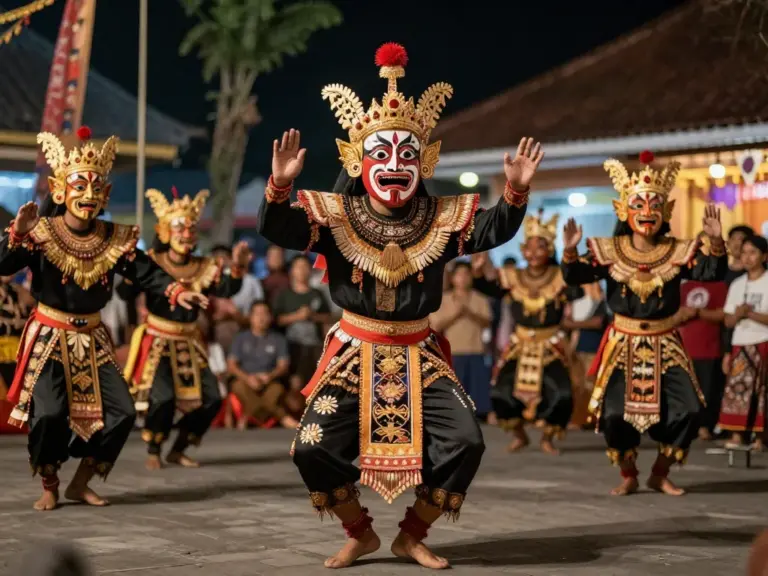 Traditional Dance and Performance Schedule: Tari Topeng, Zapin, and Festival Highlights