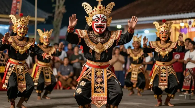 Traditional Dance and Performance Schedule: Tari Topeng, Zapin, and Festival Highlights