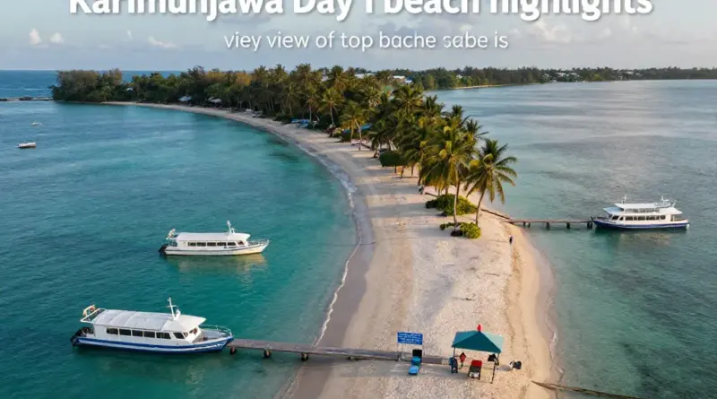 Where to go on Day 1: Top Karimunjawa beaches and how to get there (transport, entry fees, best times)