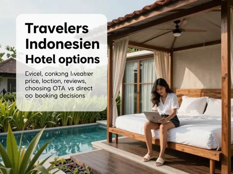Why travelers search for hotel options in Indonesia: understanding intent, key needs (price, location, reviews), and when to choose OTAs vs direct booking