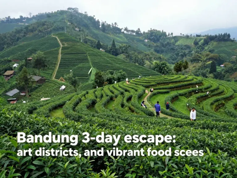Bandung Cool Escape: Ultimate 3-Day Itinerary for Tea Fields, Art, and Food Experiences