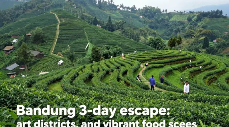 Bandung Cool Escape: Ultimate 3-Day Itinerary for Tea Fields, Art, and Food Experiences