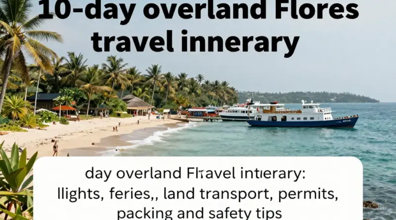 Best time, logistics, and travel tips for a 10-day Flores overland trip (flights, ferry, transport, permits, packing, and safety)