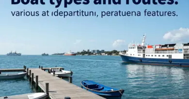 Boat Options and Routing: Types of Vessels, Departure Points, Travel Times, and Navigational Considerations
