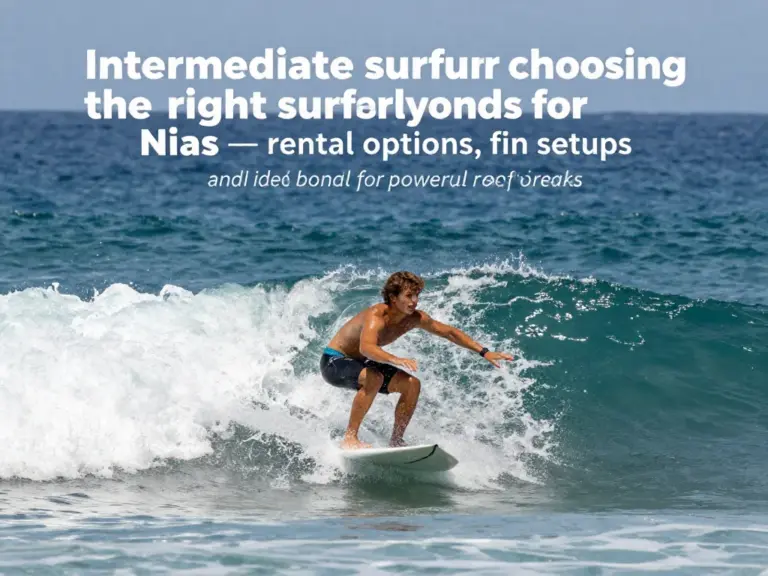 Choosing the Right Board for Nias — Rental Options, Fin Setups, and What Works for Intermediate Riders