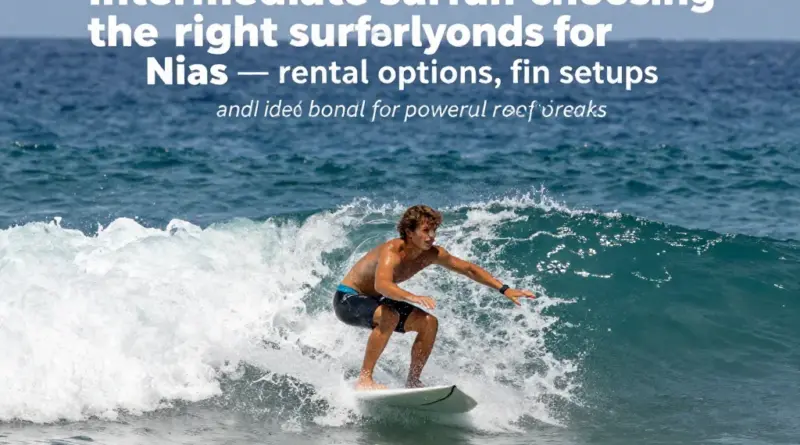 Choosing the Right Board for Nias — Rental Options, Fin Setups, and What Works for Intermediate Riders