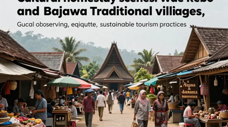 Cultural encounters and homestays: Wae Rebo village experience, Bajawa traditional villages, local markets, etiquette, and sustainable tourism practices
