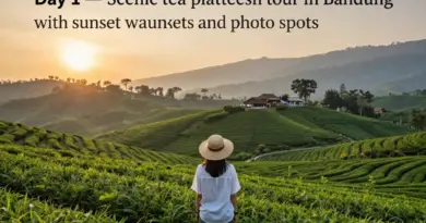 Day 1 — Explore Bandung’s Scenic Tea Plantations and Best Photo Spots (tea fields tour, sunset viewpoints)