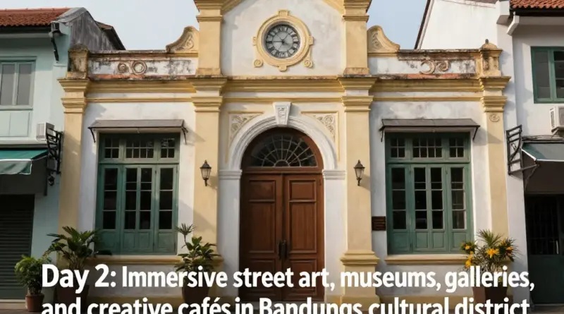 Day 2 — Immersive Art, Museums, and Creative Cafés in Bandung’s Cultural District (street art, museums, galleries, creative hubs)