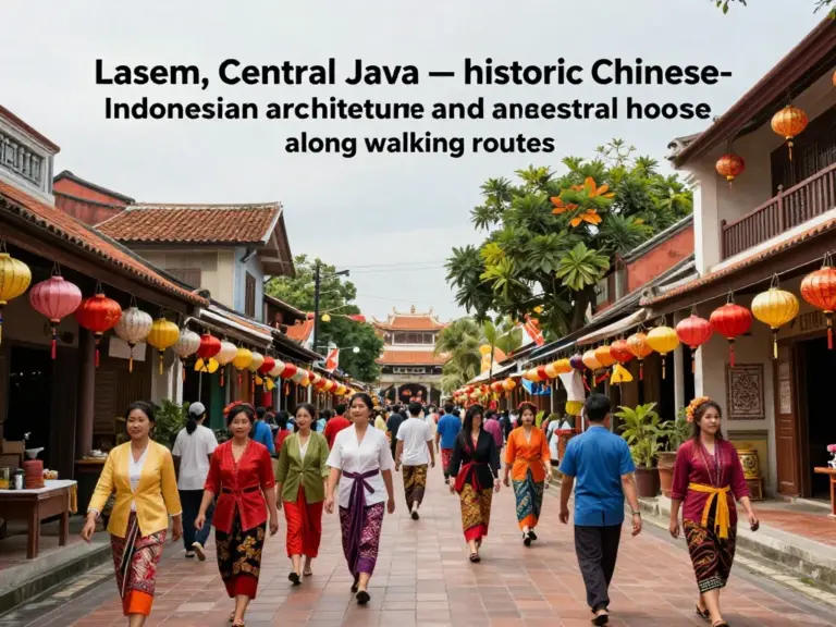 Day 3 — Lasem Deep Dive: Chinese-Indonesian Architecture, Ancestral Houses, and Local Festivals: walking routes, must-see landmarks, and cultural etiquette