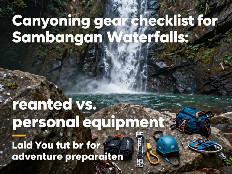 Essential Gear Checklist for Sambangan Waterfalls Canyoning: What to Rent vs. Bring