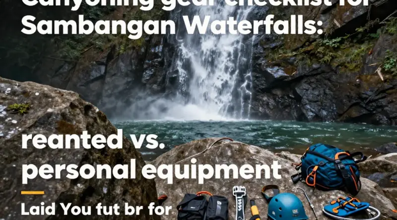 Essential Gear Checklist for Sambangan Waterfalls Canyoning: What to Rent vs. Bring
