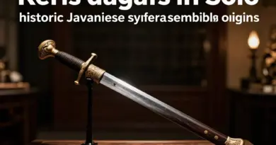 Historical and cultural significance of the keris in Solo: origins, meanings of motifs and symbolism, and how museums present keris heritage