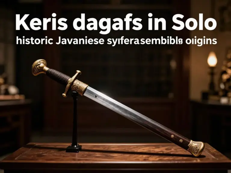 Historical and cultural significance of the keris in Solo: origins, meanings of motifs and symbolism, and how museums present keris heritage