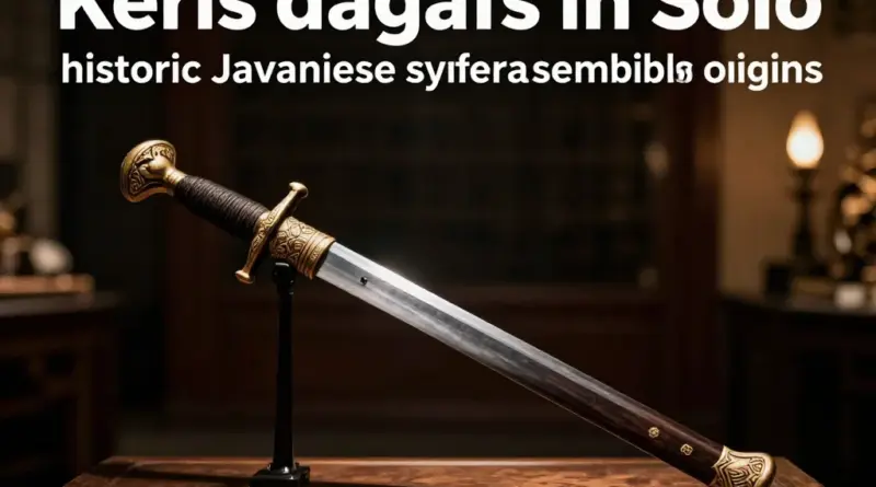 Historical and cultural significance of the keris in Solo: origins, meanings of motifs and symbolism, and how museums present keris heritage